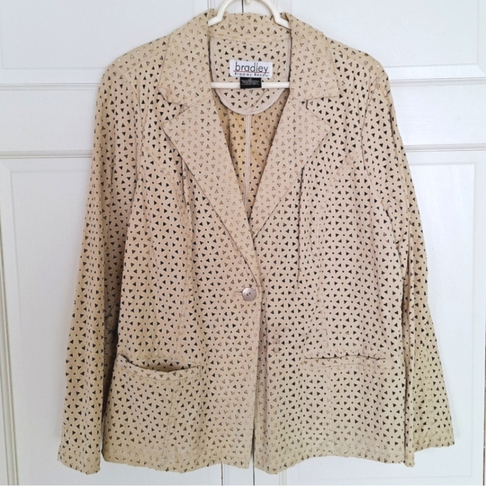 Bradley Bayou perforated suede jacket